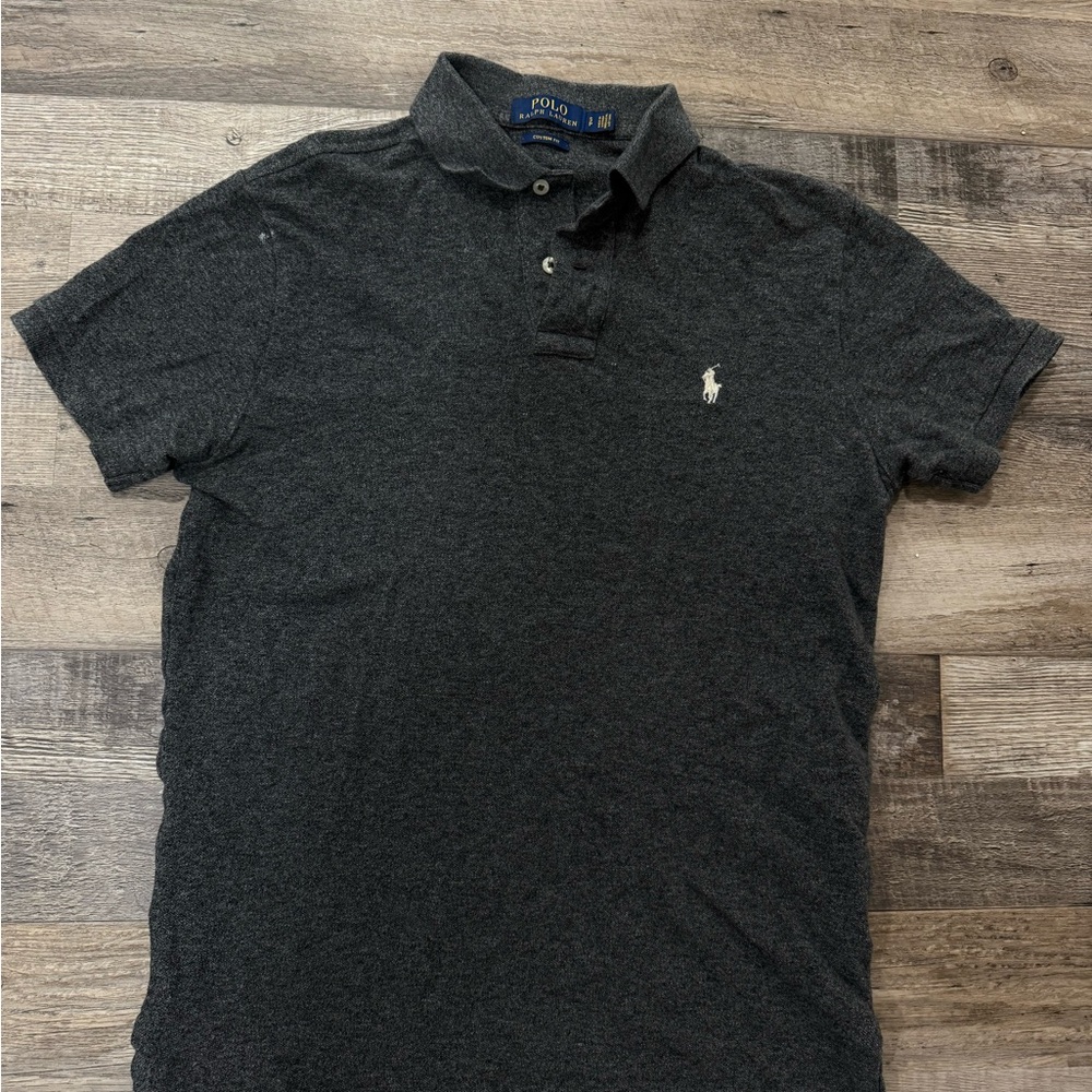 Polo by Ralph Lauren Black Polo Shirt Classic Collar Embroidered Logo